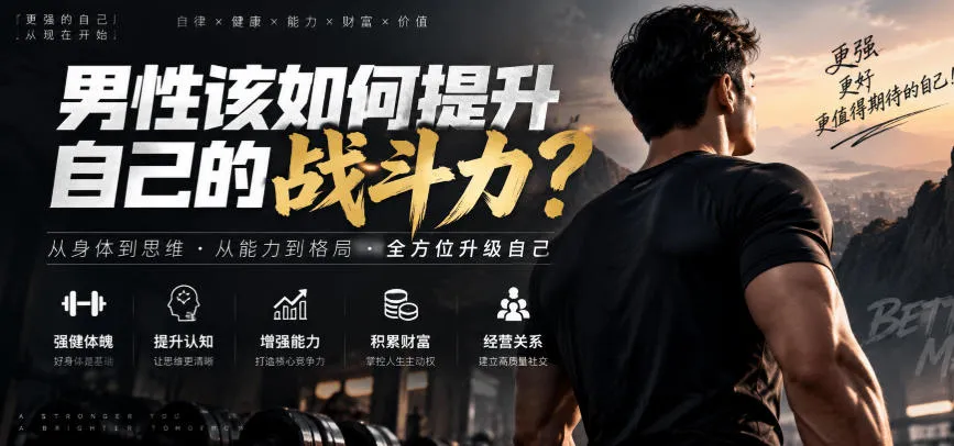付费文章：男性该如何提升自己的战斗力？-副业吧