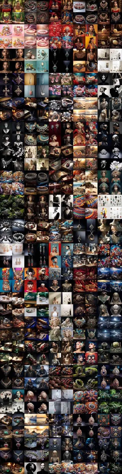 463个Midjourney珠宝摄影提示词：覆盖全品类珠宝，AI设计秒出专业效果-副业吧