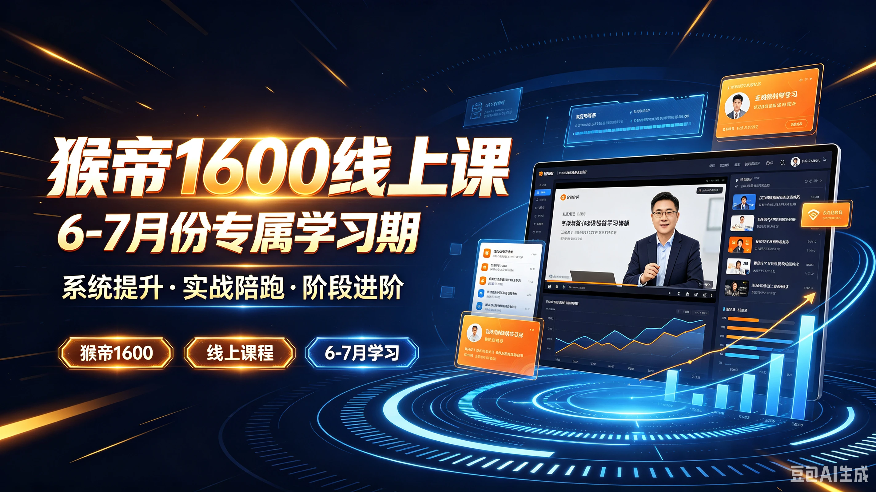 【精】猴帝1600线上课6-7月份专属学习期,系统提升·实战陪跑·阶段进阶,猴帝1600、线上课程、6-7月学习-副业吧