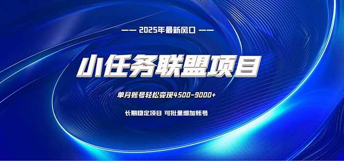 （16521期）小任务联盟项目：一台电脑每天只需10分钟，轻松简单稳定-副业吧
