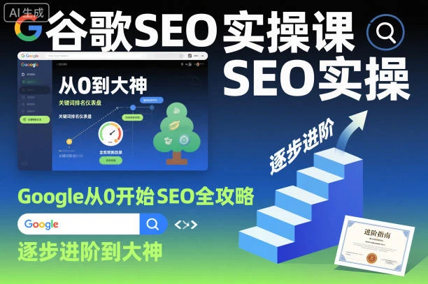【精】谷歌SEO实操课，Google从0开始SEO全攻略，逐步进阶到大神-副业吧
