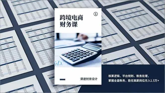 (17036期)跨境电商财务课,核算逻辑、平台规则、账务处理,掌握全盘账务,胜任高薪岗位月入1.5万+-副业吧