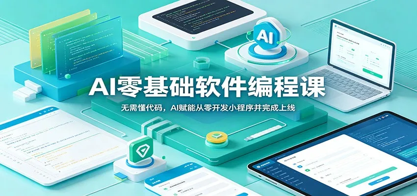 AI零基础软件编程课:无需懂代码,AI赋能从零开发小程序并完成上线-副业吧