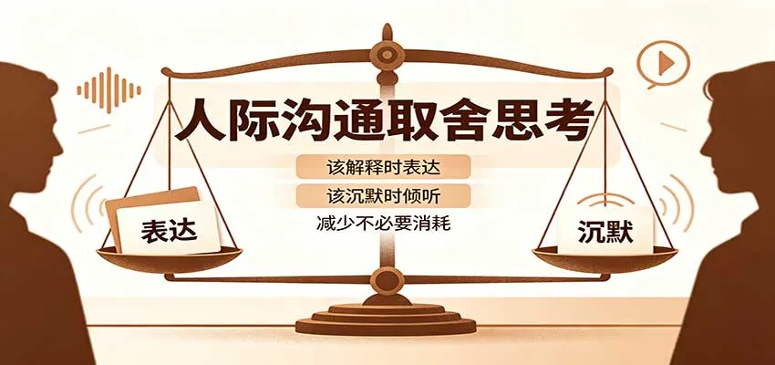 人际沟通取舍思考:分清解释与沉默边界,拿捏职场生活沟通分寸减少情绪内耗-副业吧