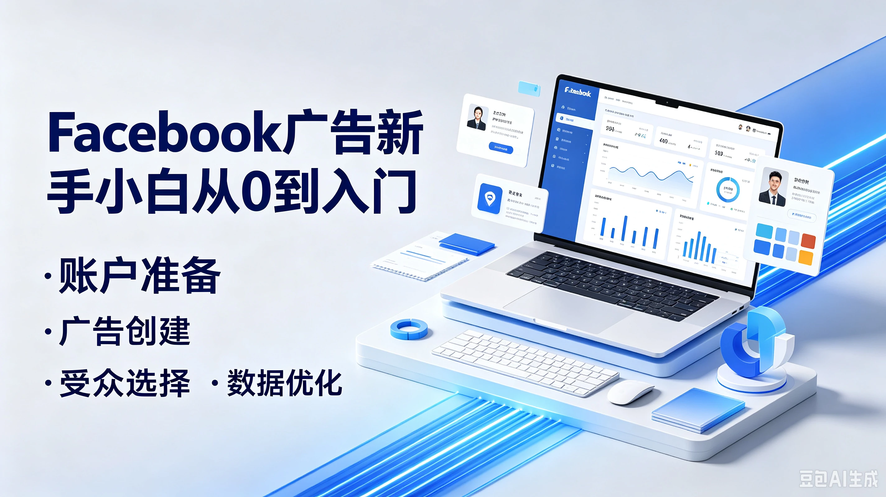 【精】Facebook广告新手小百从0到入门,账户准备·广告创建·受众选择、数据优化-副业吧