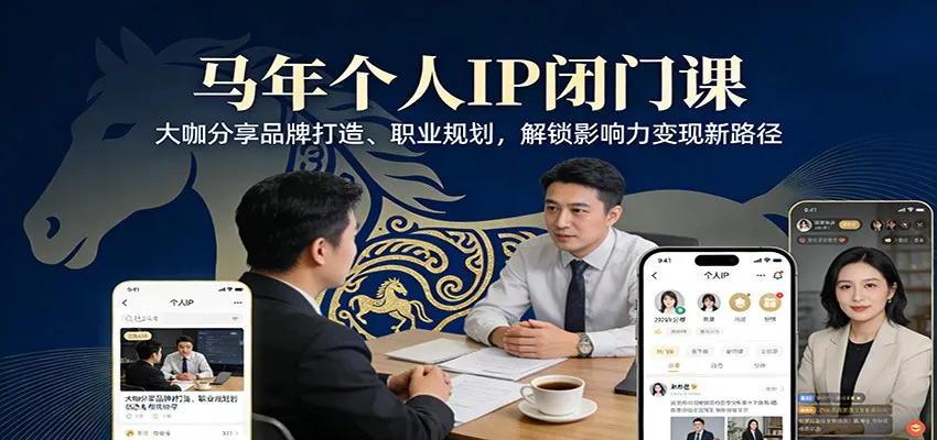 马年个人IP闭门课，大咖分享品牌打造、职业规划，解锁影响力变现新路径-副业吧
