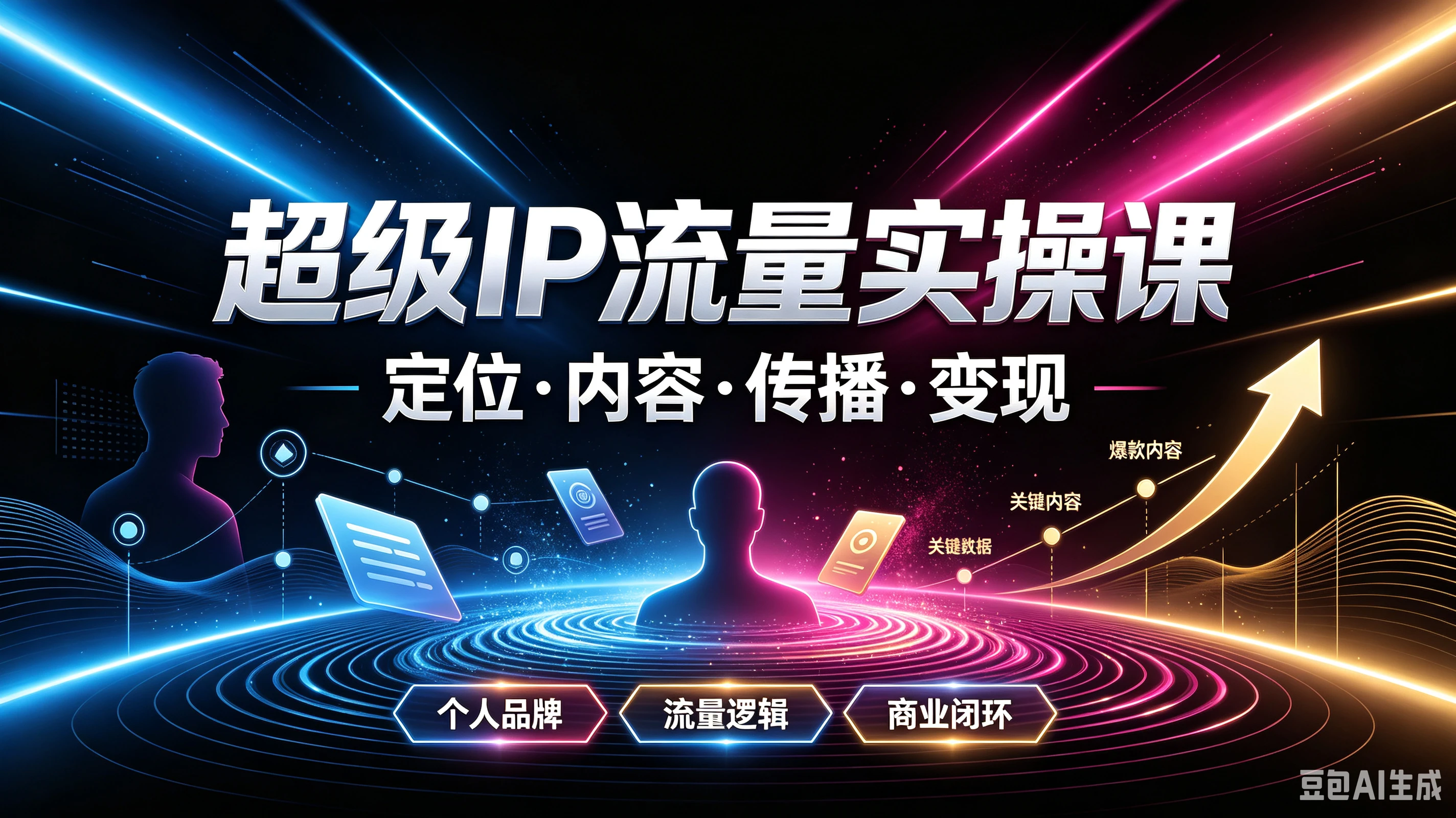 【精】超级IP流量实操课,定位·内容·传播·变现,个人品牌、流量逻辑、商业闭环-副业吧