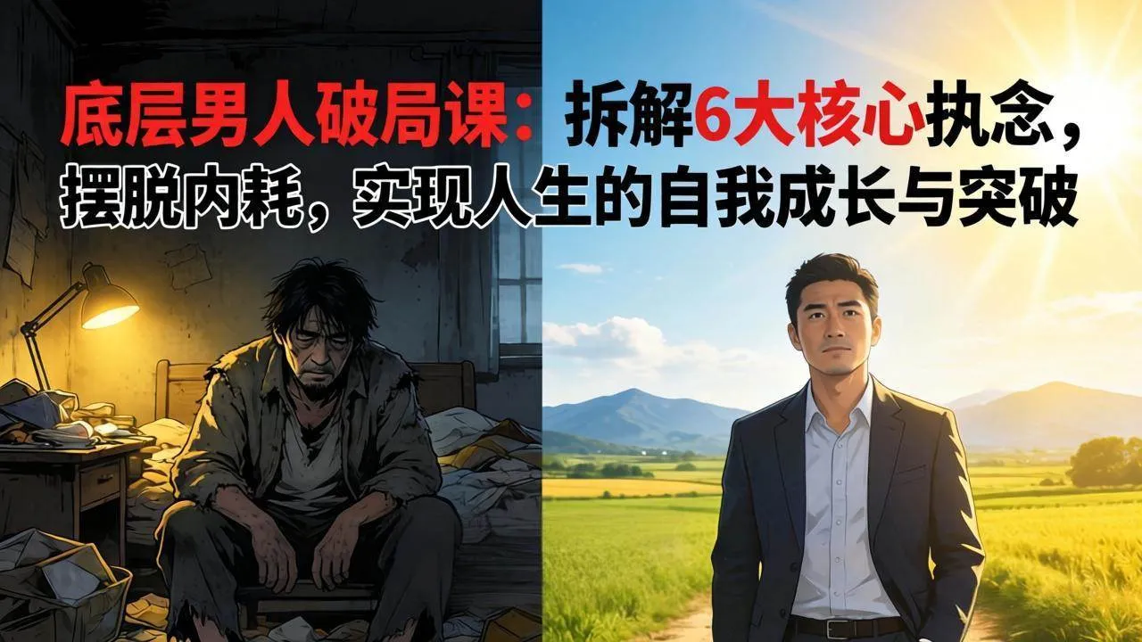 （17747期）付费文章：底层男人破局课：拆解 6 大核心执念，摆脱内耗，实现人生的自我成长与突破-副业吧